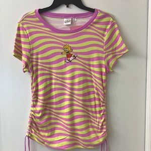 The Simpsons- Embroidered Lisa Skateboarding Tee